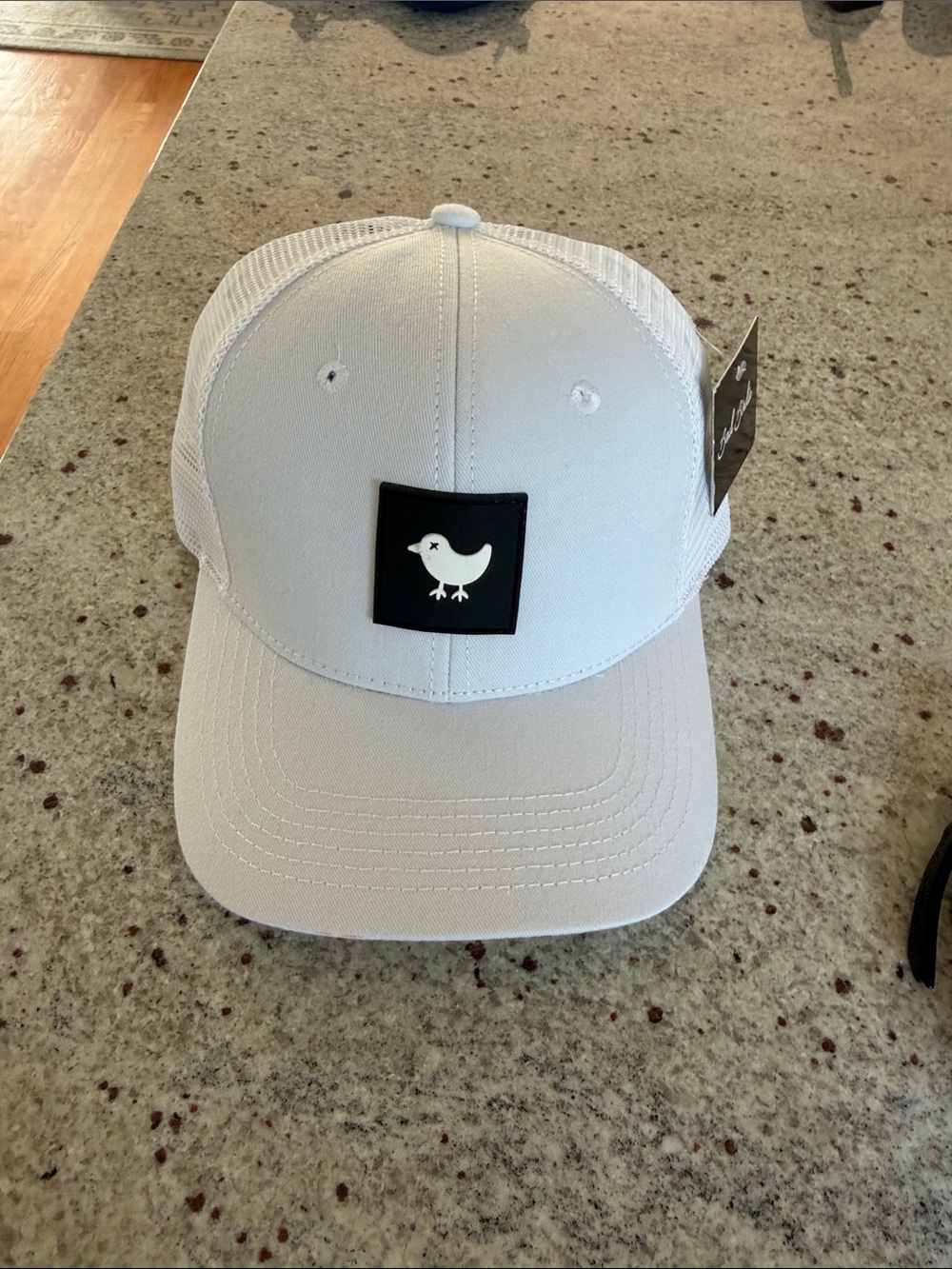 NWT Bad Birdie trucker hat white OS